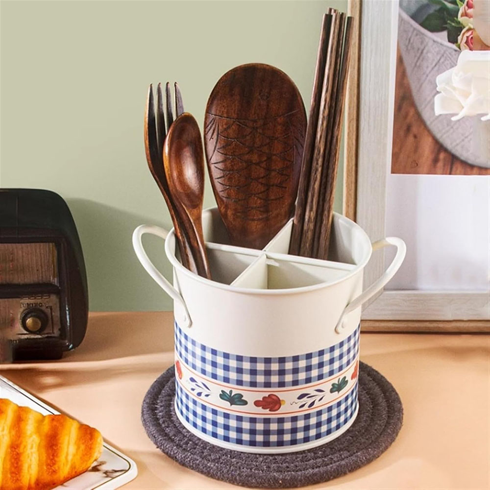 Home Decor Retro - Égouttoir de rangement rétro pour vaisselle