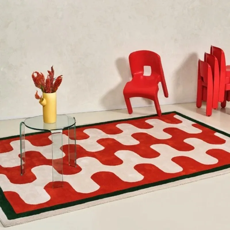 Home Decor Ig - Tapis moderne pour salon, échiquier IG,