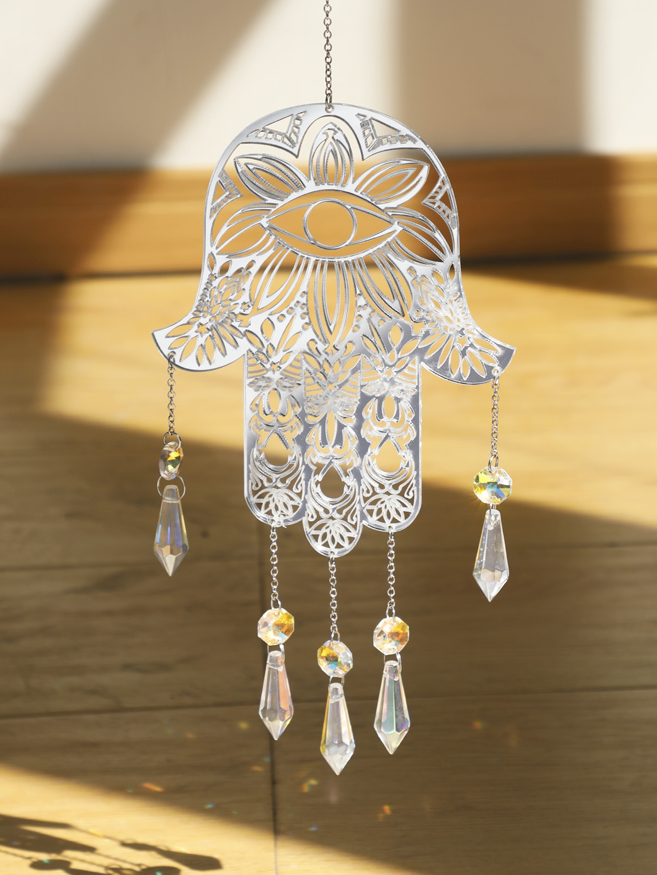 Crystal Sun Catcher - Attrape-soleil en cristal pour jardin, main