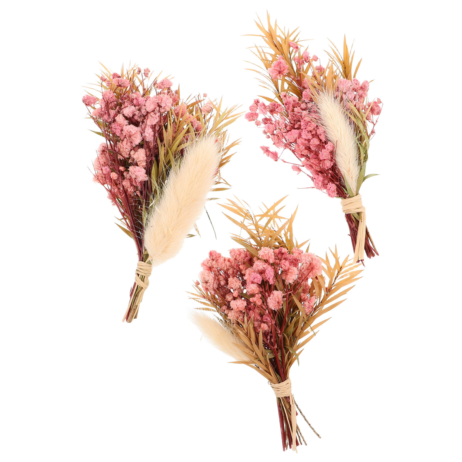 Home Decor Vase With Flowers - Lot de 3 mini-bouquets de fleurs