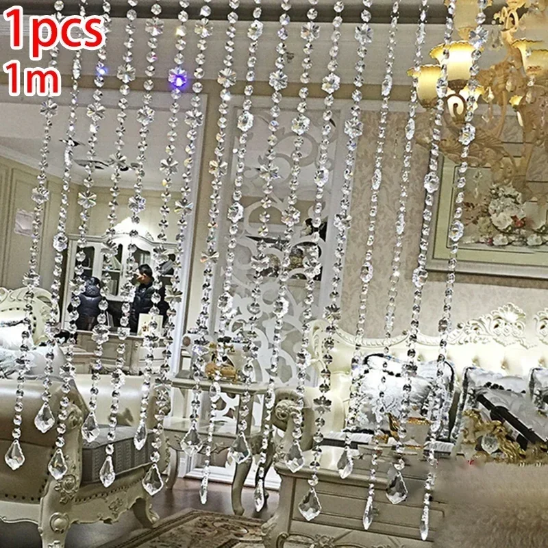 Room Divider Screen - Rideau en Perles de Verre Clip,