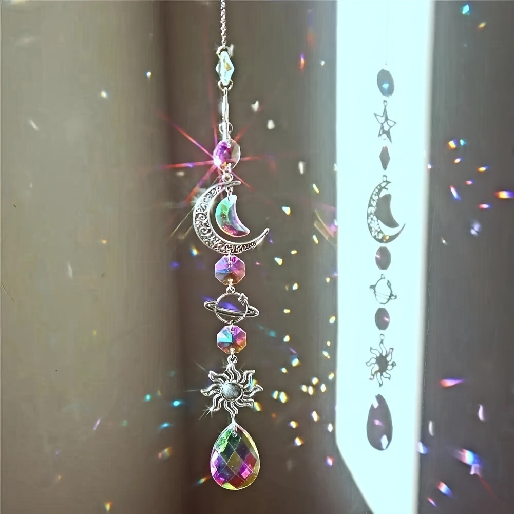 Crystal Sun Catcher - Attrape-soleil en cristal, fleur de cerisier,