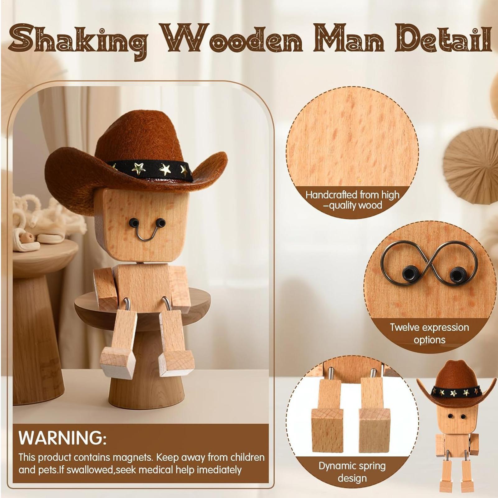 Home Decor Express - Figurine en bois oscillante pour tableau