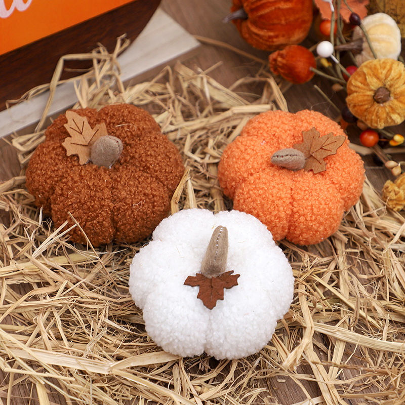 Home Decor Halloween - Peluche Citrouille Moelleuse Décoration d'Halloween Accessoires