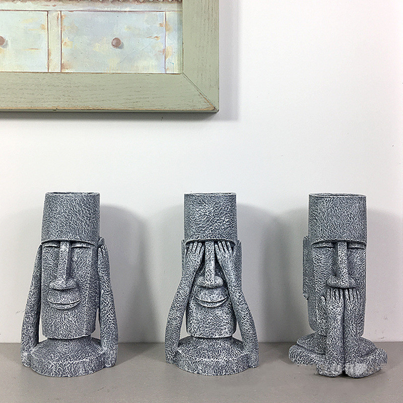 Home Decor Express - Vase en résine abstrait humain, Statue