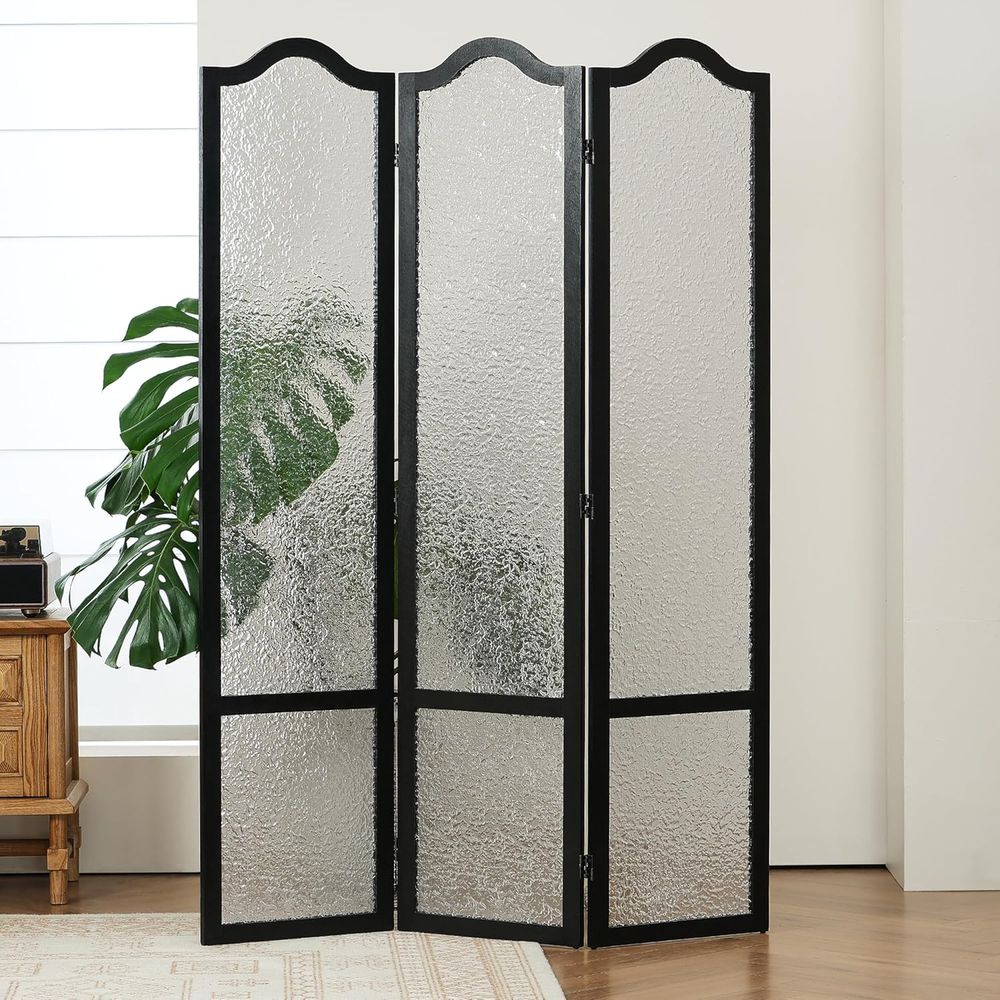 Paravent en acrylique noir à 3 - Room Divider Screen avis et prix