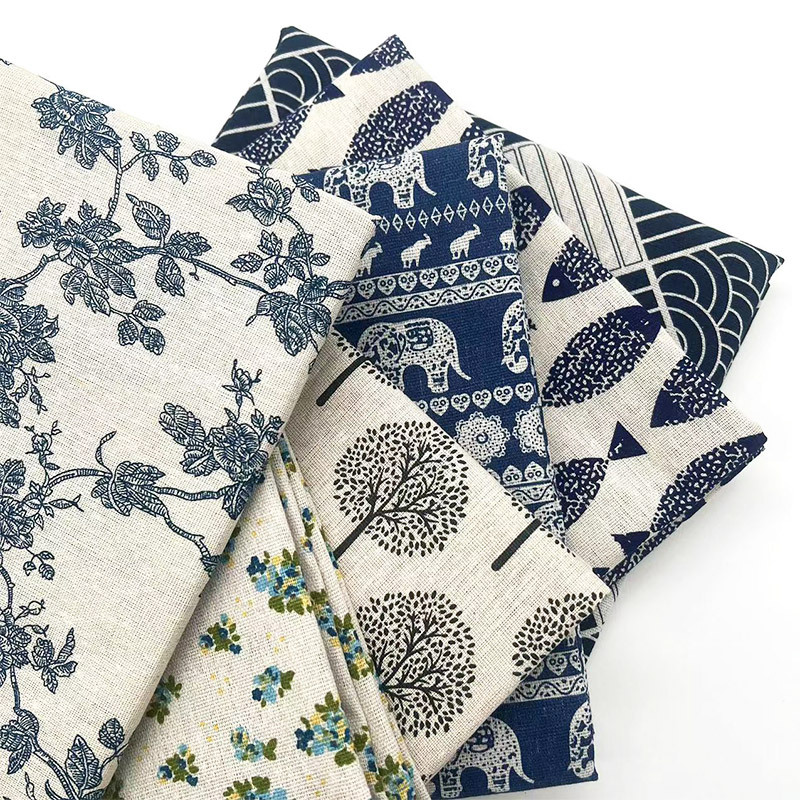 Tissu en coton et lin mélangé  - Home Decor Retro avis et prix