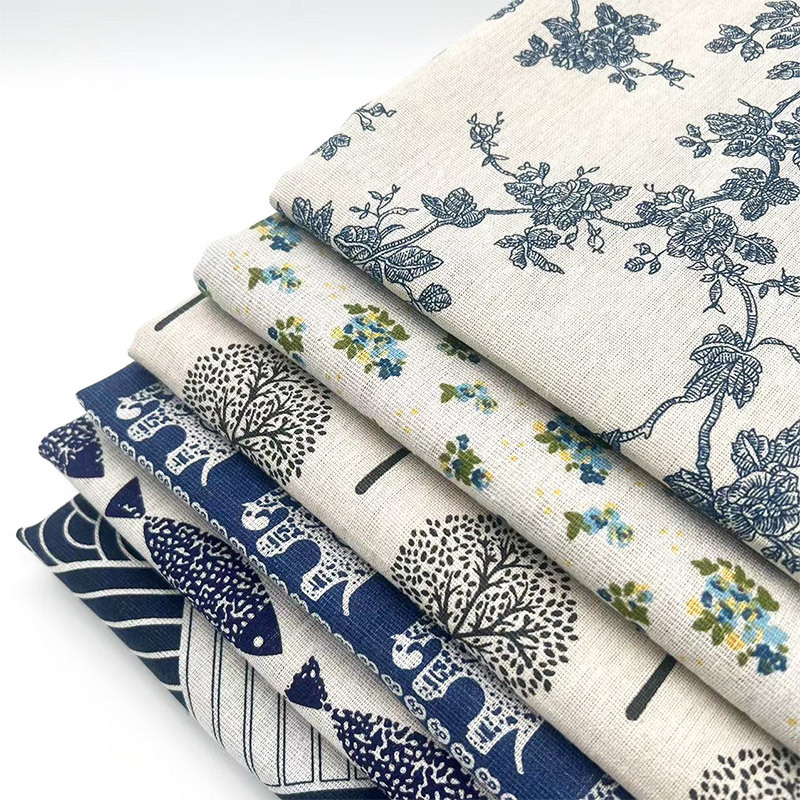 Tissu en coton et lin mélangé  - Home Decor Retro avis et prix