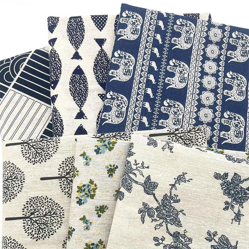 Tissu en coton et lin mélangé  - Home Decor Retro avis et prix