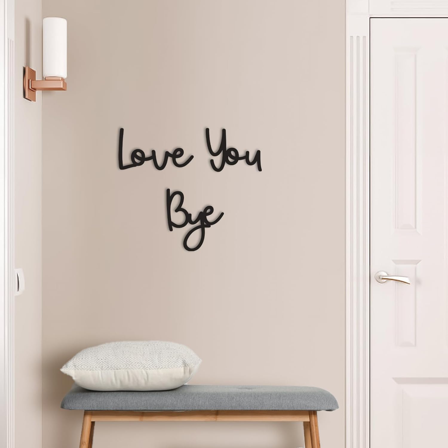 Love You Bye – panneau en bois - Home Decor Y2K avis et prix