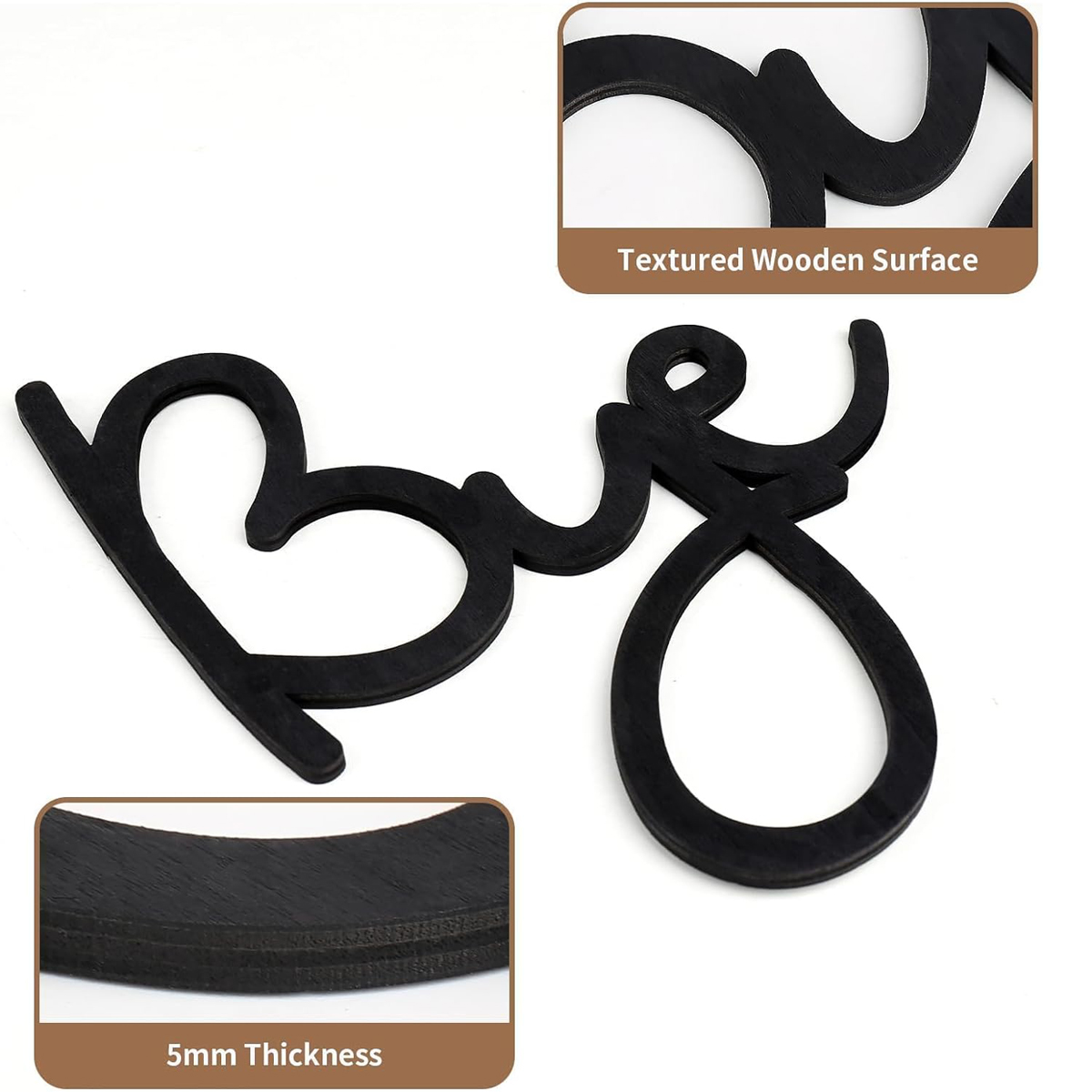 Love You Bye – panneau en bois - Home Decor Y2K avis et prix
