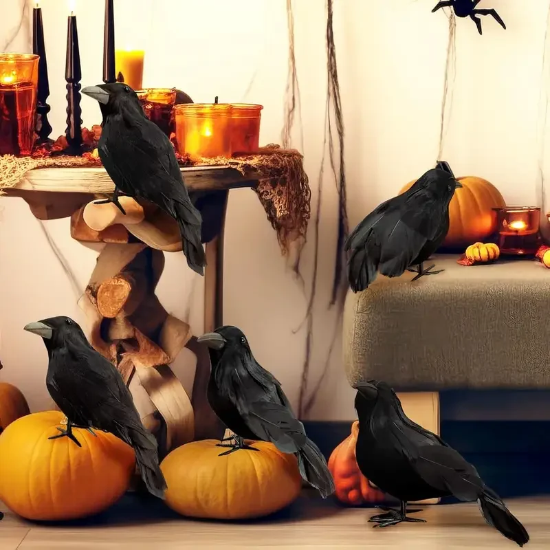 1 pièce Corbeau noir réaliste  - Home Decor Halloween avis et prix
