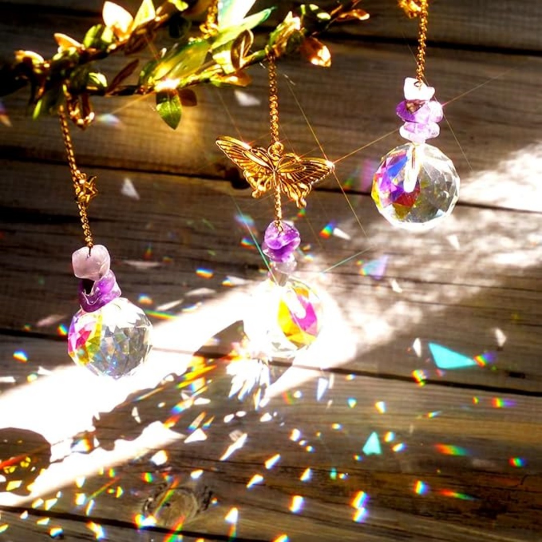 Attrape-soleil et boules de cr - Crystal Sun Catcher avis et prix