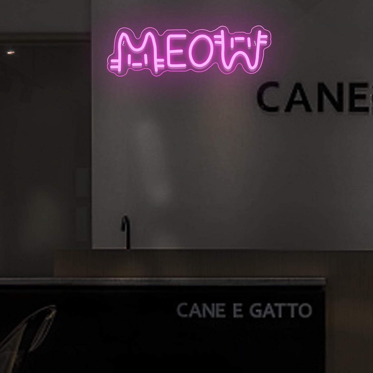 Enseigne néon LED USB à intens - Home Decor Cat avis et prix