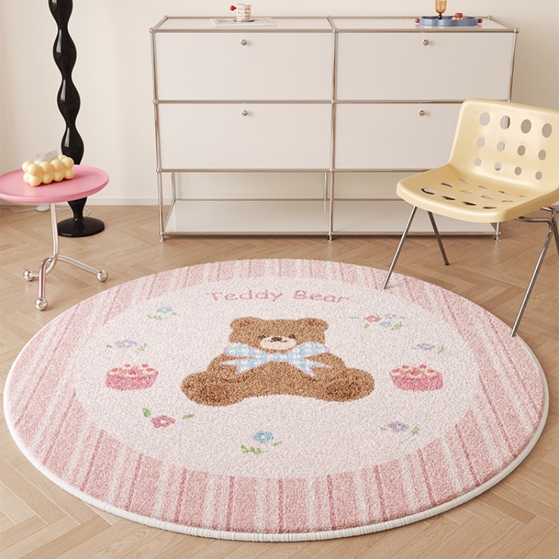 Tapis Décoratif Rond Rose en P - Home Decor Ig avis et prix