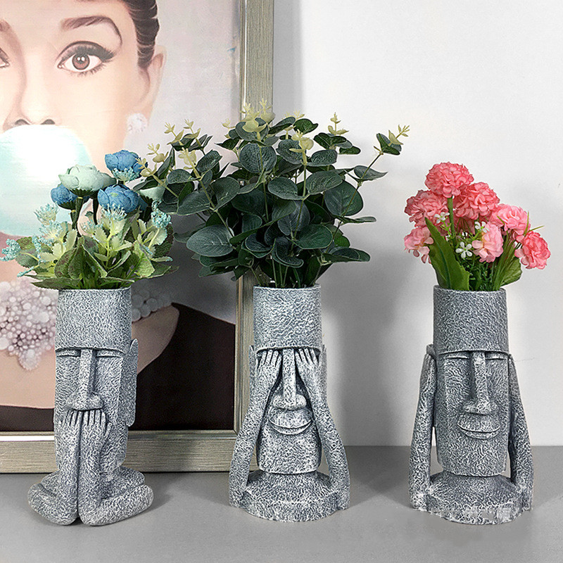 Vase en résine abstrait humain - Home Decor Express avis et prix