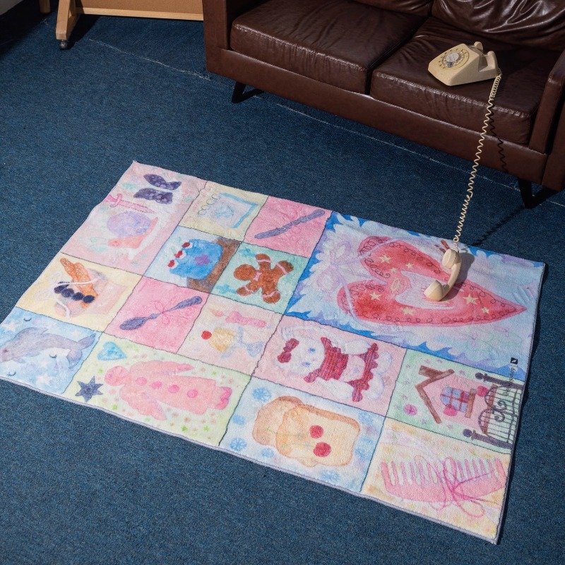 Tapis décoratif à carreaux en  - Home Decor Ig avis et prix